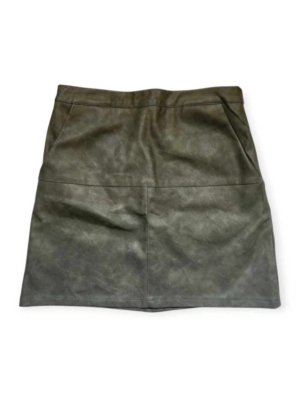 Shinestar Green faux leather Mini skirt Size Small S